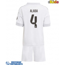 Real Madrid David Alaba #4 Replica Home Minikit 2025-26 Short Sleeve (+ pants)
